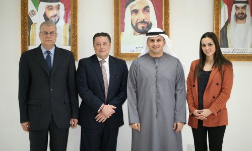 AAU Chancellor Receives 'Escuela De Finanzas' President