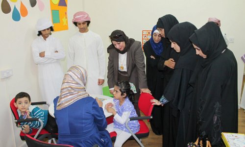 AAU Students Visit Etihad Center for Disabilities