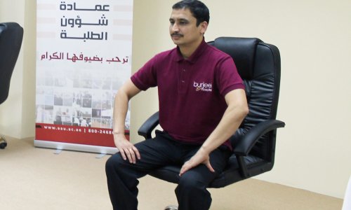 محاضرة توعوية بعنوان كيفية التخلص من الضغوطات في جامعة العين 