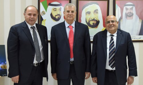 A delegation from the Hashemite Kingdom of Jordan, hosted by the AAU President