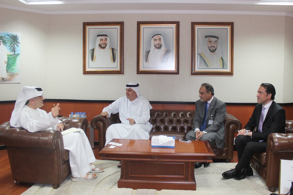 AAU Chancellor meets the CEO of Abu Dhabi Securities Market.