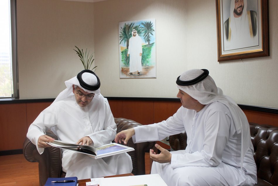 AAU Chancellor meets the CEO of Abu Dhabi Securities Market.