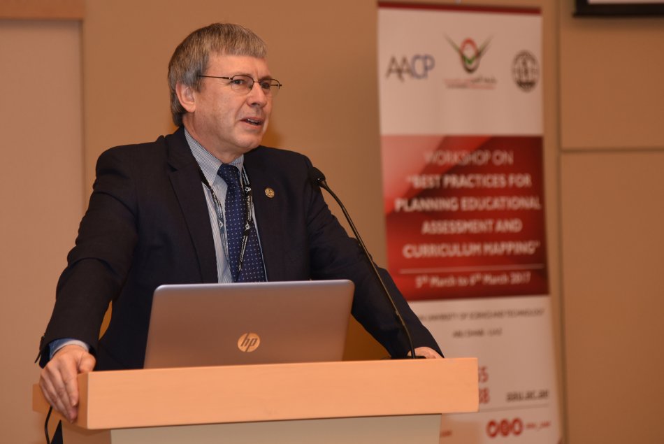 The workshop “Assessment and Curriculum Mapping” recommended on the need of linking between the assessment curriculum and educational outcomes