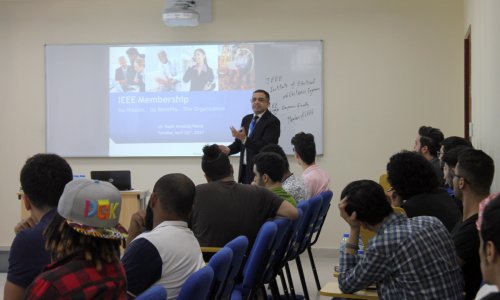 Seminar about “IEEE Membership” at AAU 