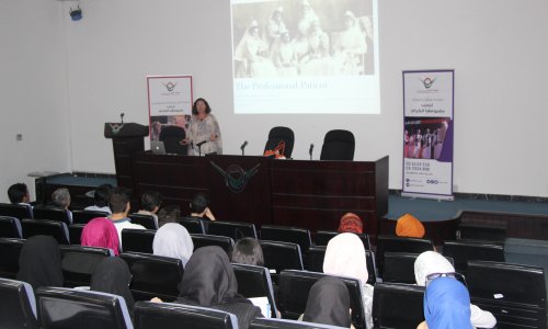A Health Lecture at AAU about 