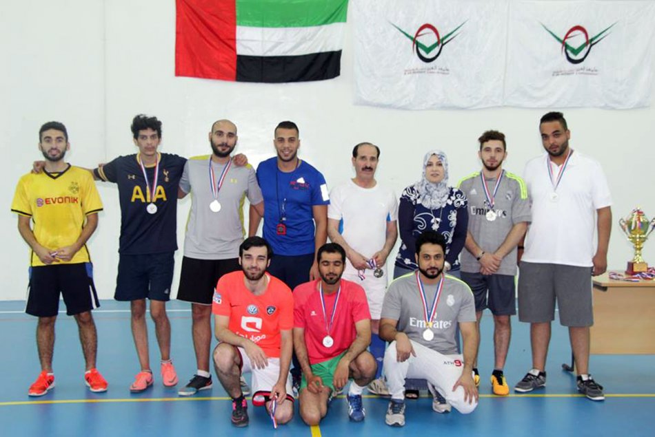 The College of Engineering won the AAU Football Championship Cup