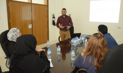A Workshop about “Elsevier” database organized by “Khalifa” Library