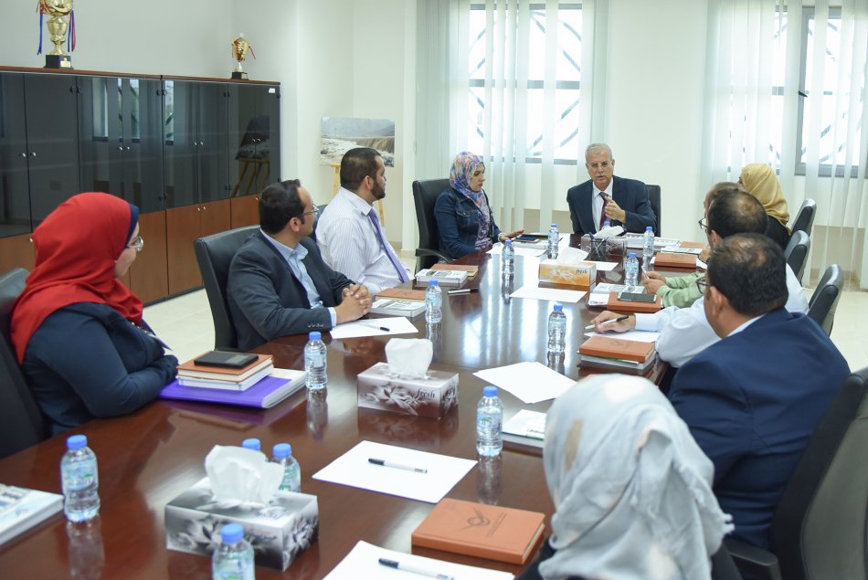 لقاء رئيس الجامعة مع أعضاء الهيئة الأكاديمية الجدد