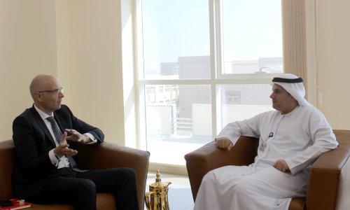 وفد من المجلس الثقافي البريطاني في ضيافة جامعة العين