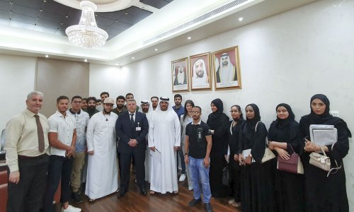 Business students visit the Judicial Department