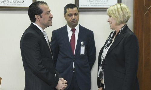 A delegation from Friends University visit AAU