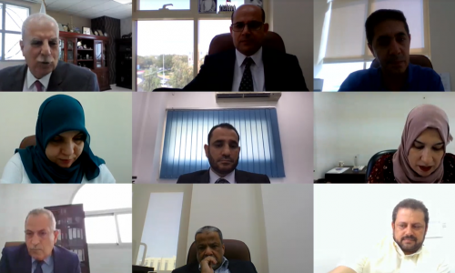 Prof. El Refae stressed on the AAU’s concern in outstanding students