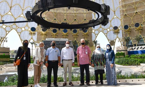 A Delegation from Al Ain University visit EXPO Dubai 2020