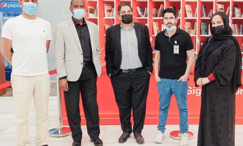 A delegation from AAU visit the Sharjah Book Fair