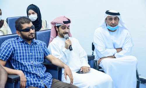 The Deanship of Student Affairs raises the slogan “Falk Tayeb” to support students of people of determination