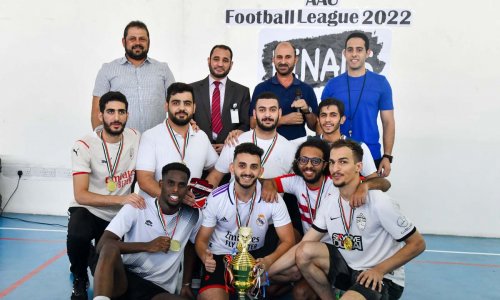 كلية الهندسة تتوج بلقب البطولة في دوري كرة القدم