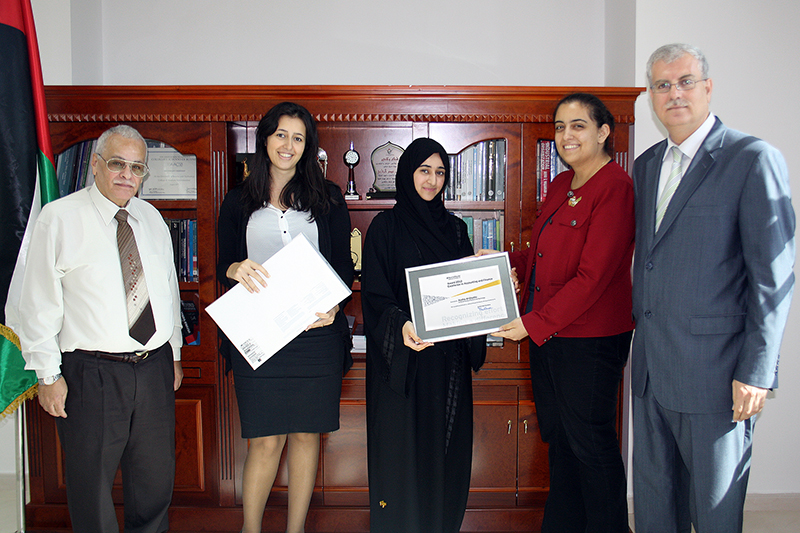AAU Student First in Accounting on UAE Level